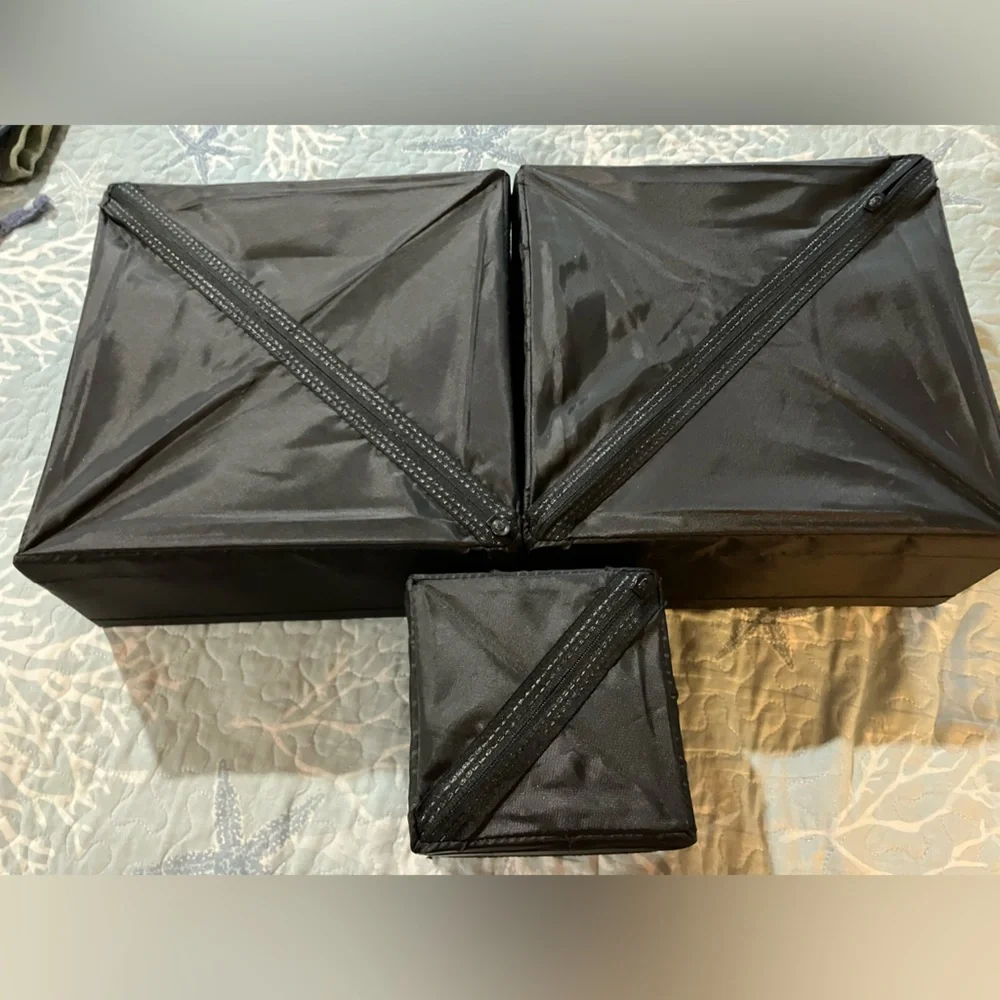 IKEA 3 pc set storage cases